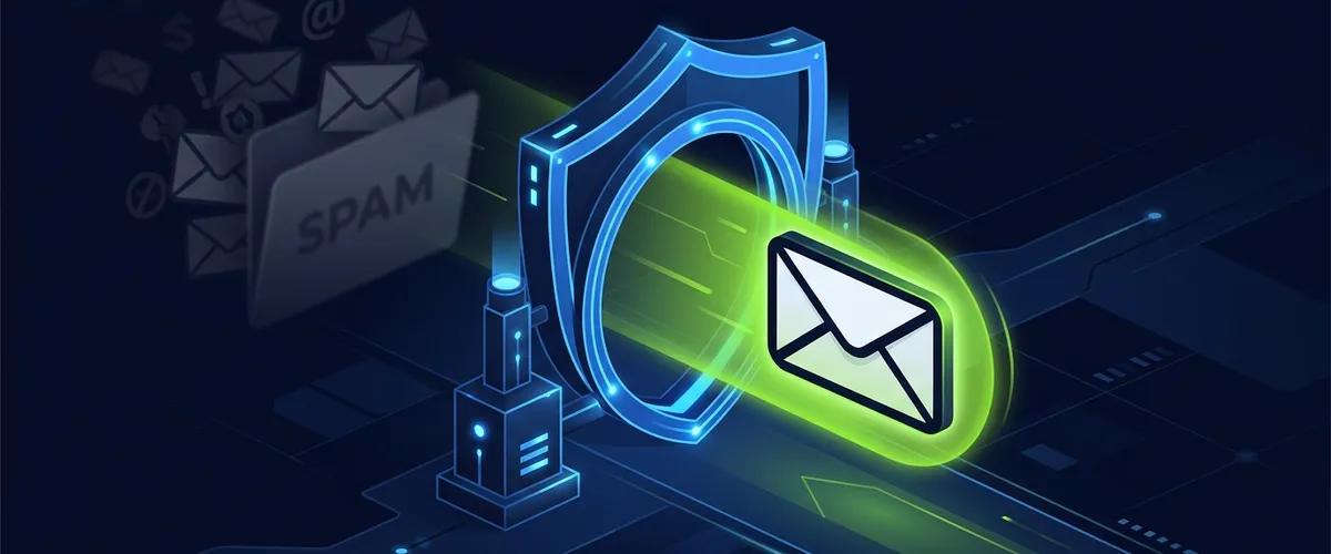Schéma technique de configuration des serveurs pour éviter les spams